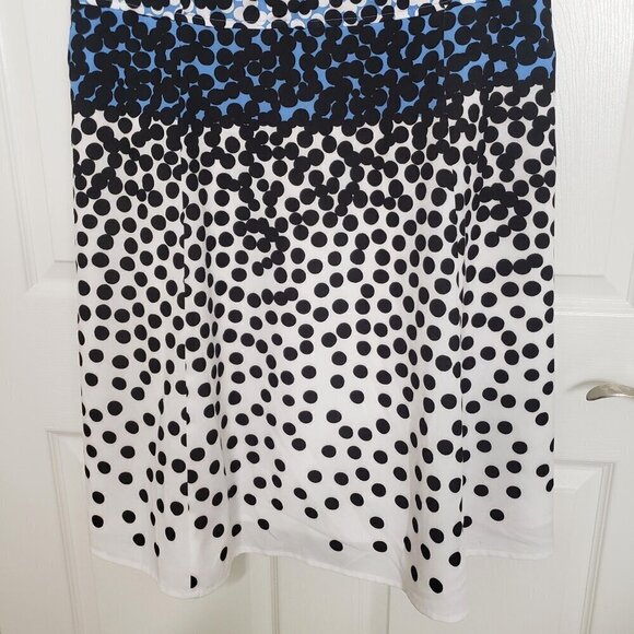 eShakti Polka Dot Dress Ombre Career Pockets Sleeveless Womens Size 2X - Picture 3 of 9